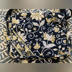 Vera Bradley yellow bird messenger bag